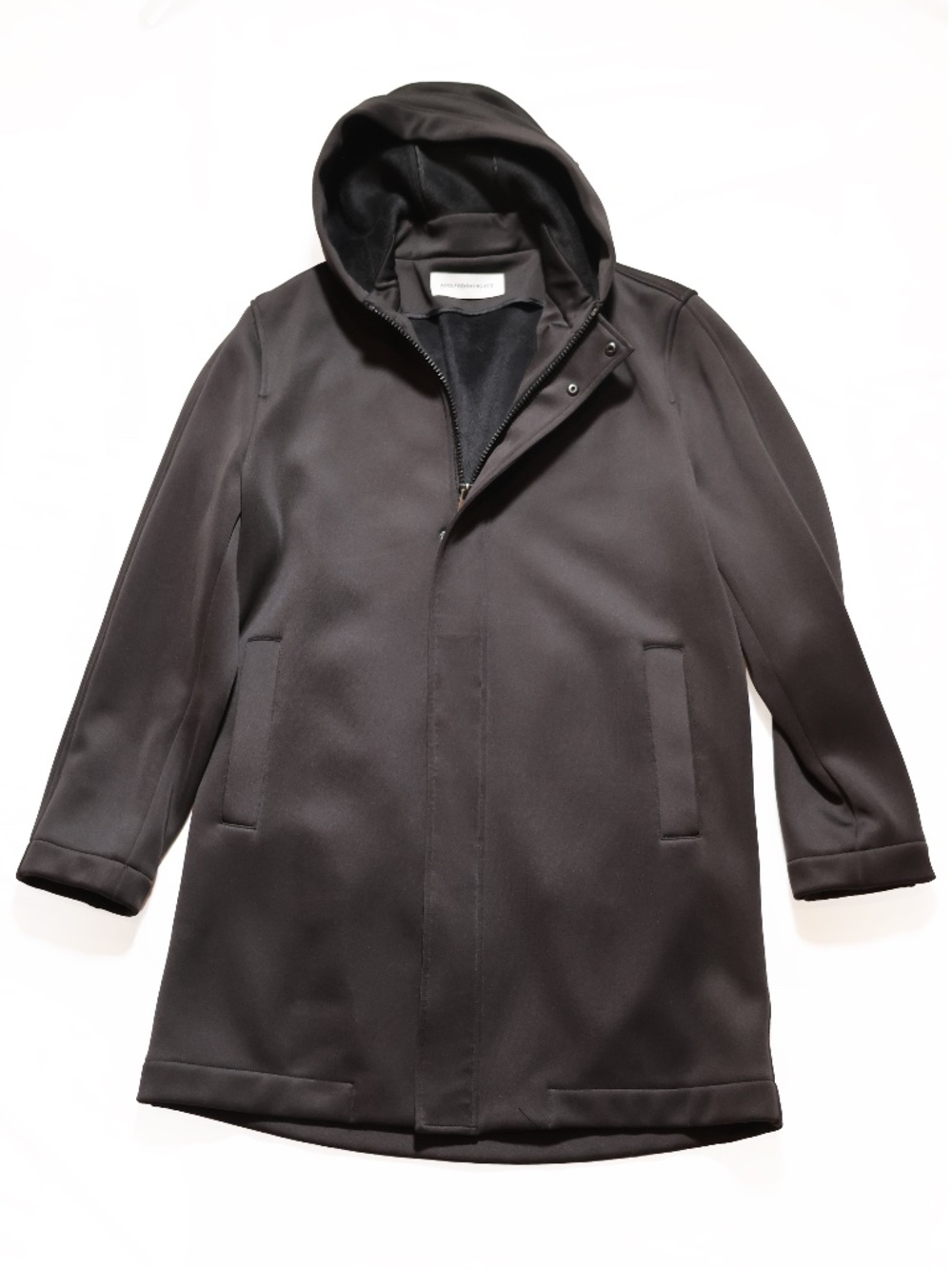Adolfo Dominguez Hooded Long Zip-up Coat Men Large